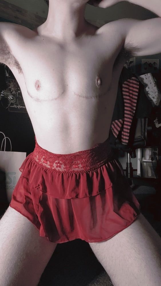 Trans Teen in Tiny Skirt #7