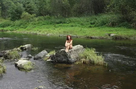 in the bed of derzha river         