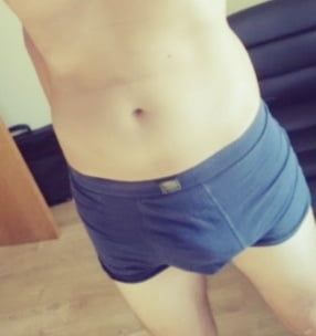 My dark blue Enzo boxerbriefs (and my dick)  #9