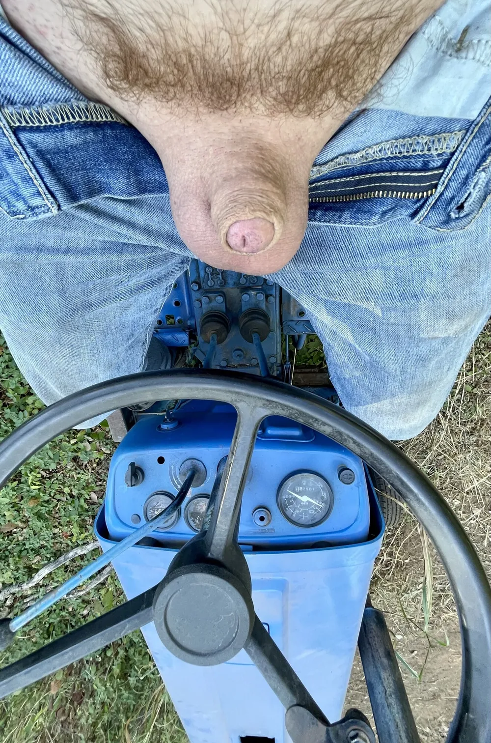 My tiny dick on my tractor #8