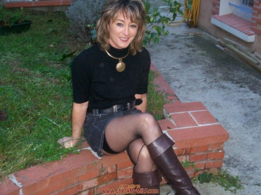 Check My MILF outdoors in stockings #34