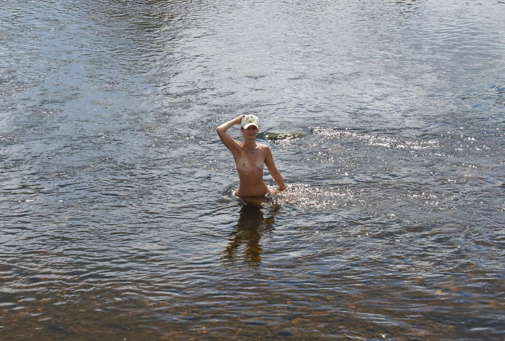 Nude in river&#039;s water #38