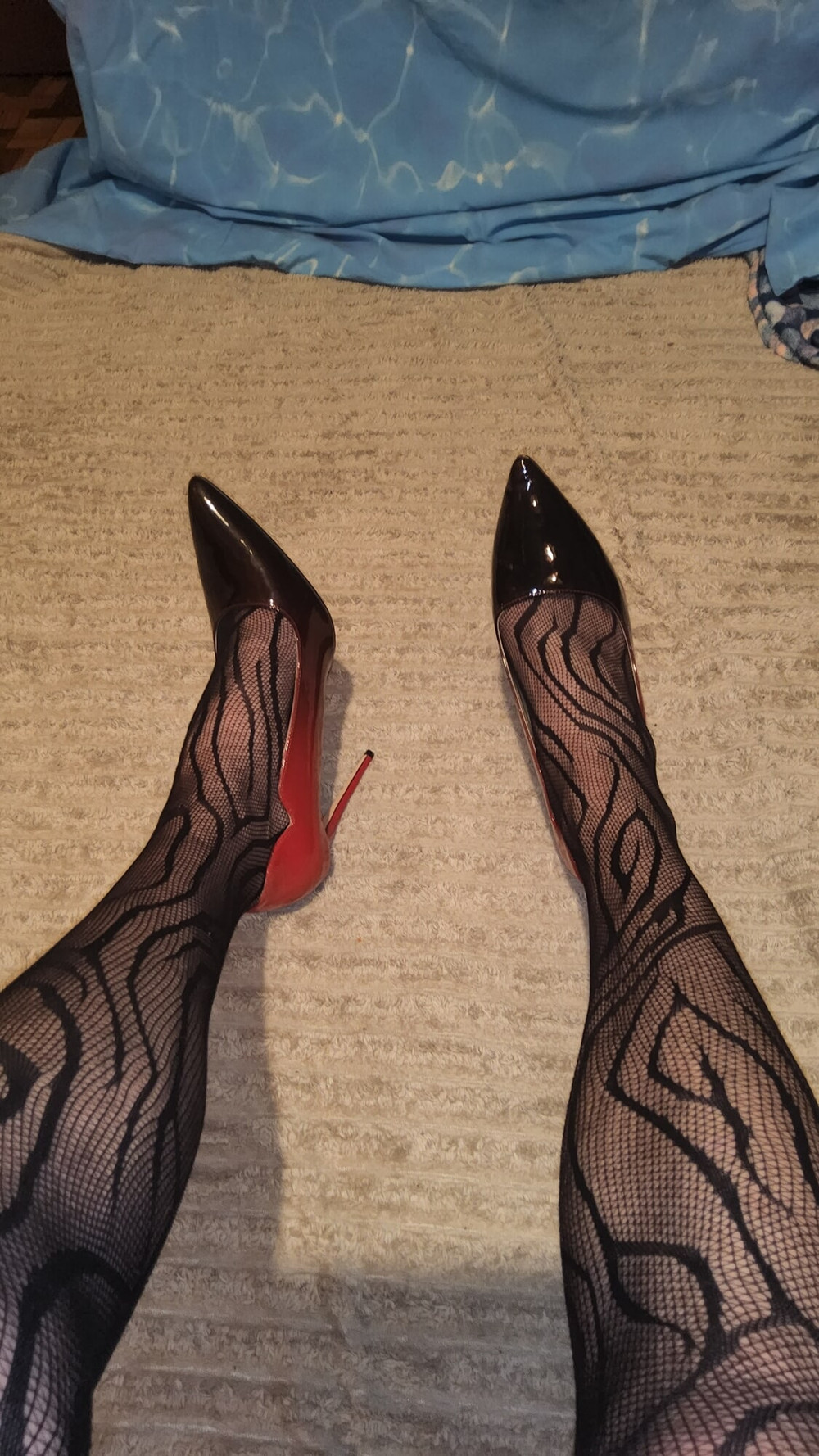 Teasing in My Fishnets #4