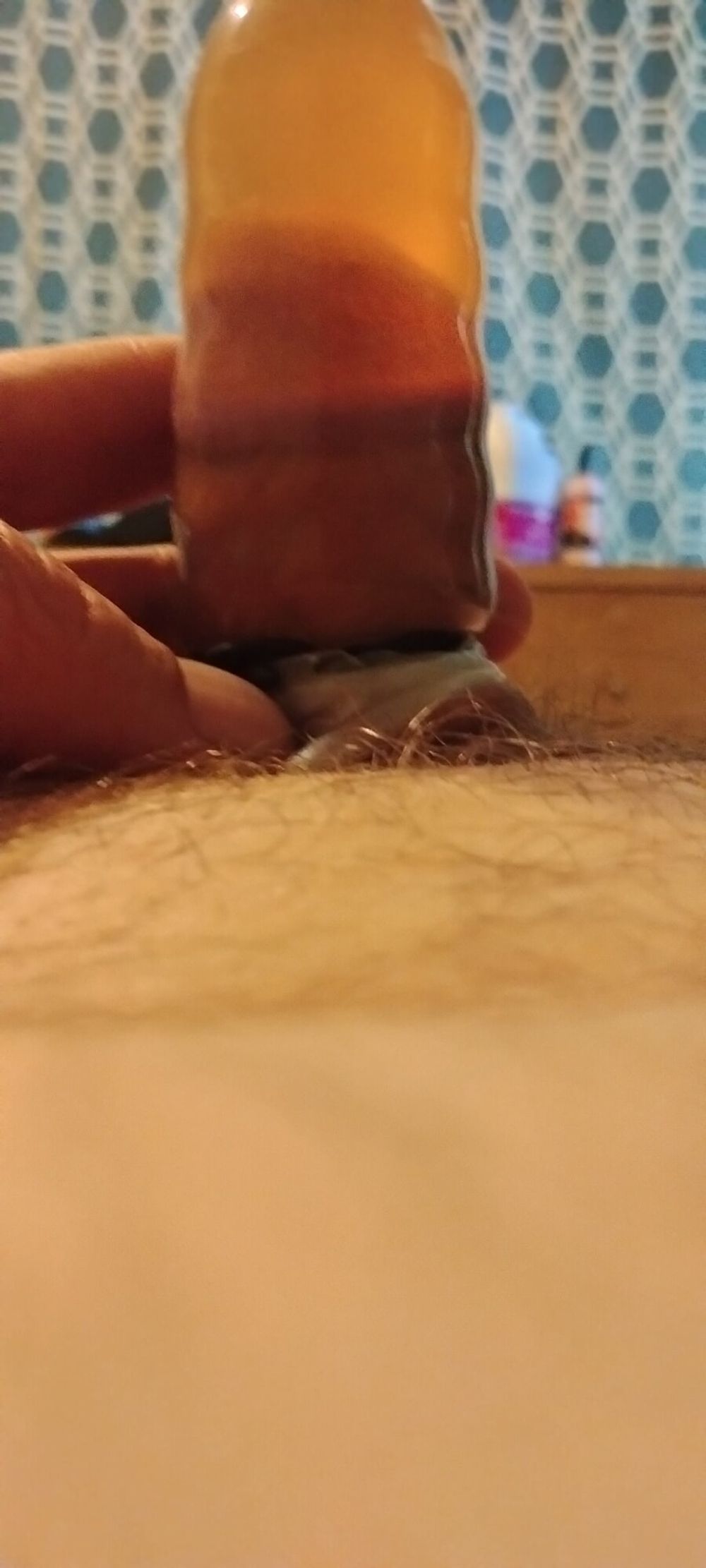 My spun cock loves to soak in my piss #4