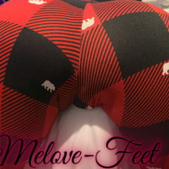 Melove Small Ass in red and Black pants