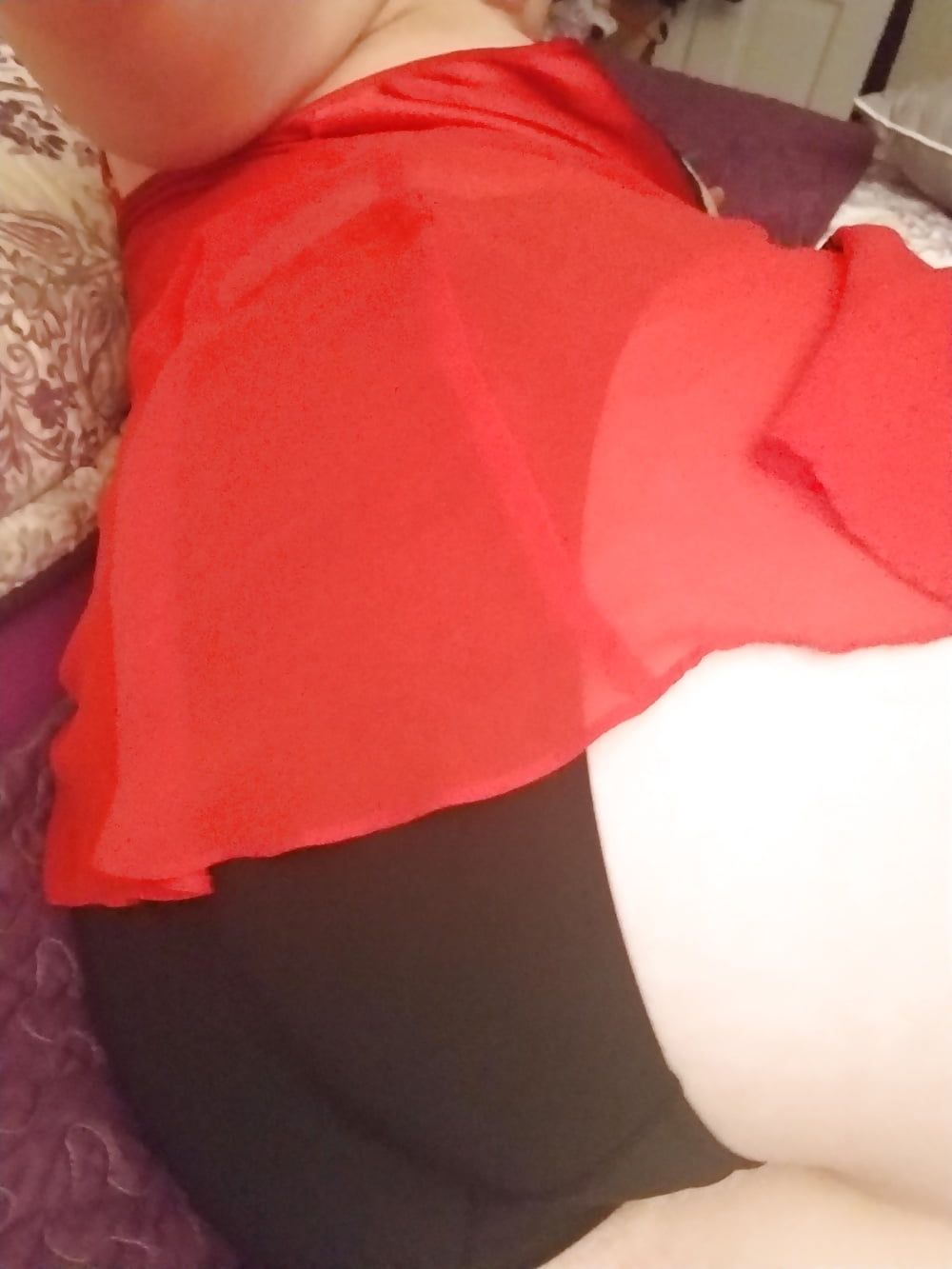 Red lingerie, big boobs and a butt plug....  #25