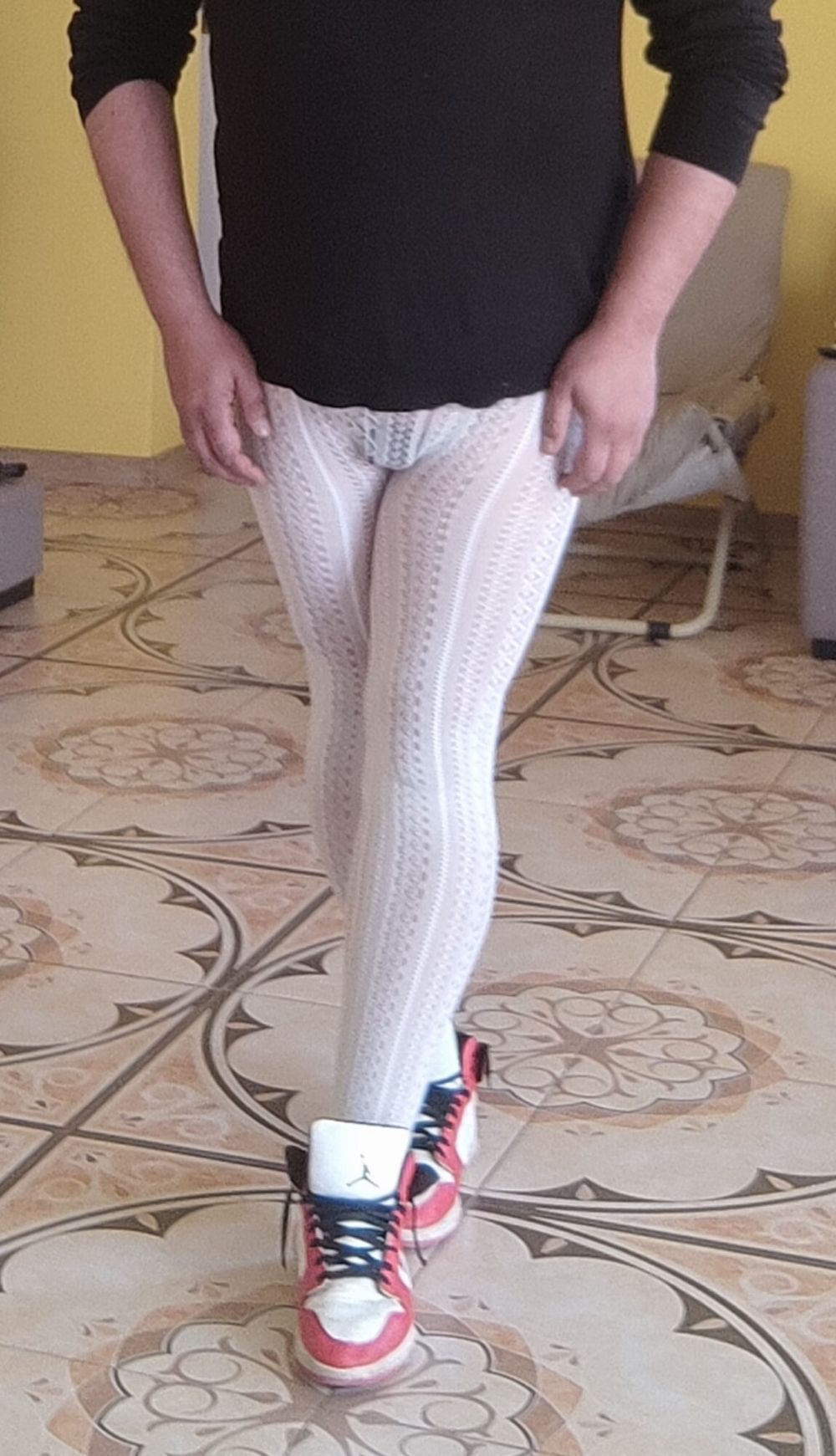 White pantyhose #9