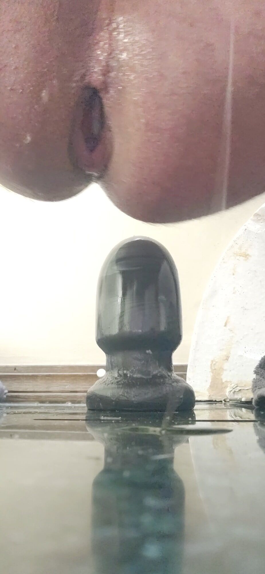 Presume dripping cock huge anal plug #21
