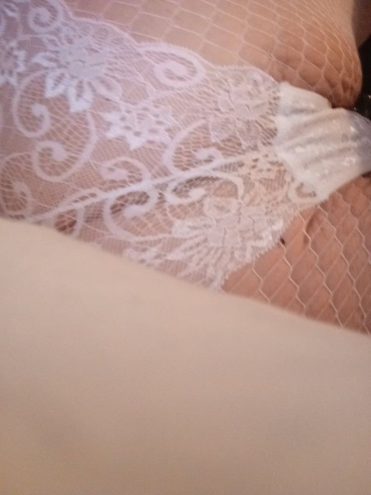 New white panties and fishnets #5