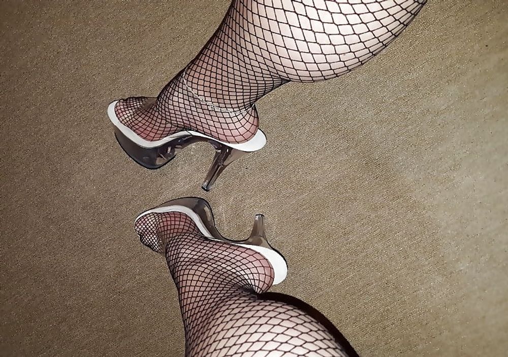 Sexy Heels ++ Fishnet ++ Anklets ++ Feet #7