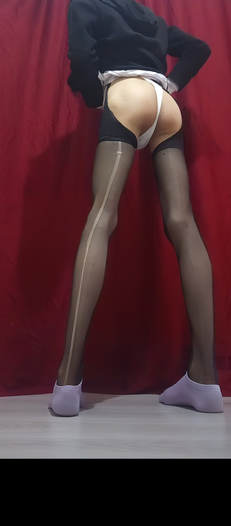 sissy butt plugged and under her thong #22