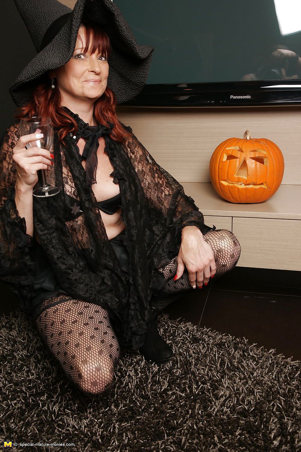 Old moms fuck young girls at lesbian Halloween party PART 1 #17
