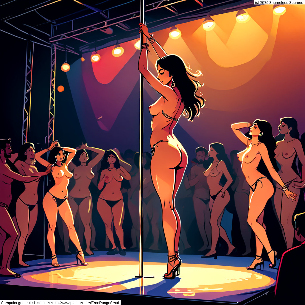 Pole Play: A Crowded Club Delight! #24