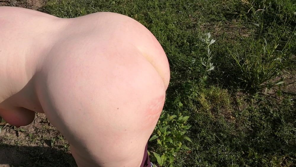 Naked whipping in cornfield #5
