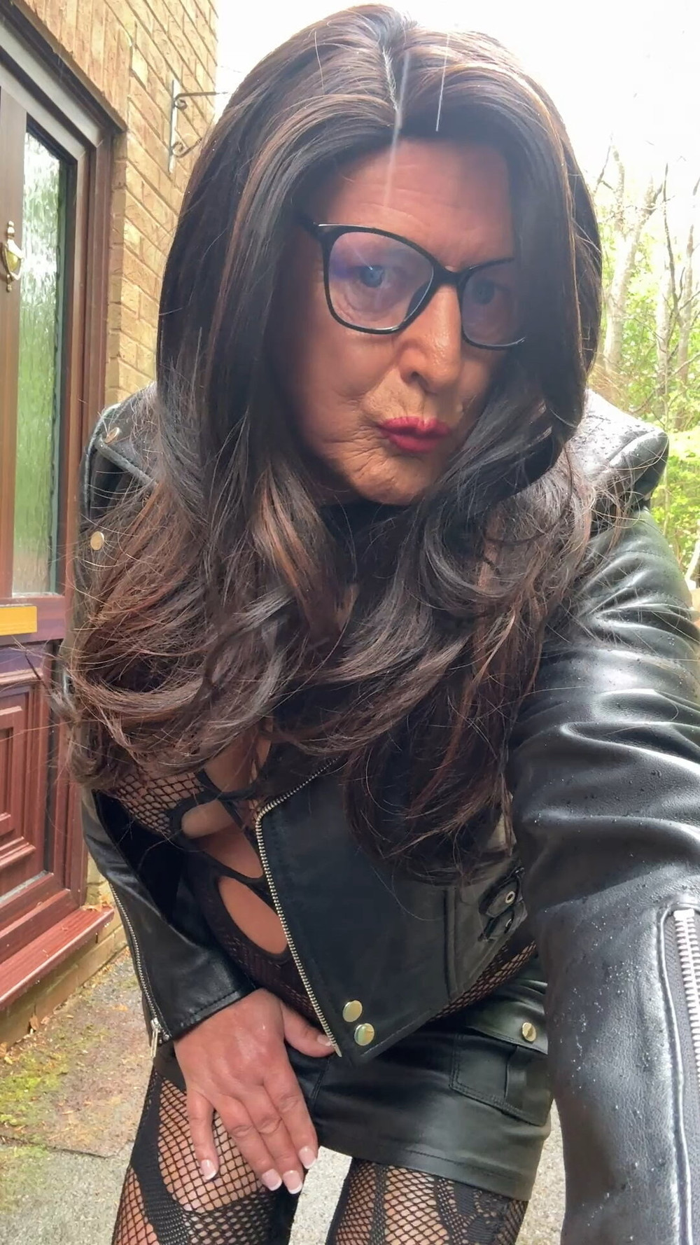 Sexy Crossdresser kellycd2022 in fishnet body stocking  #58