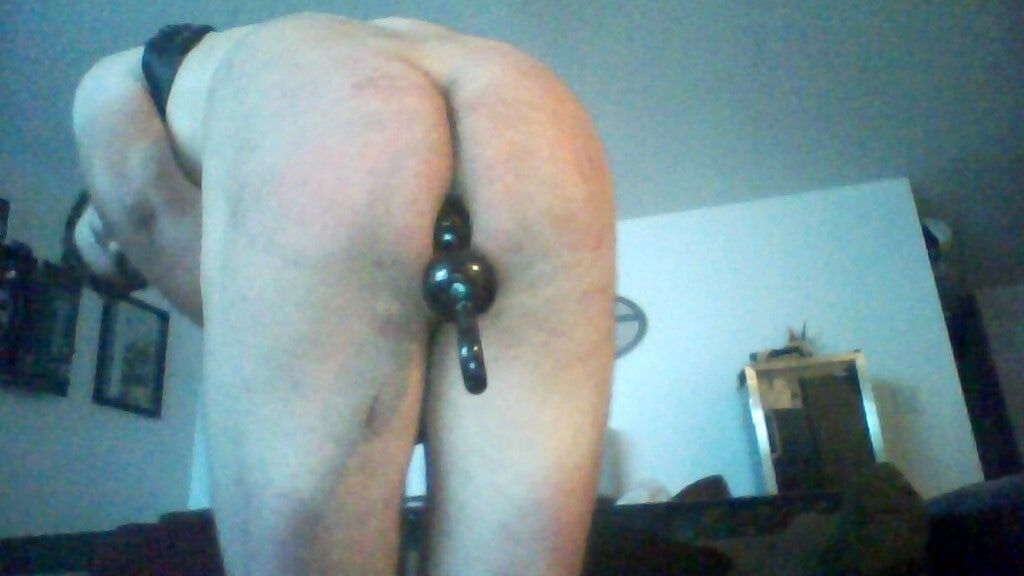 Thong and anal beads #4