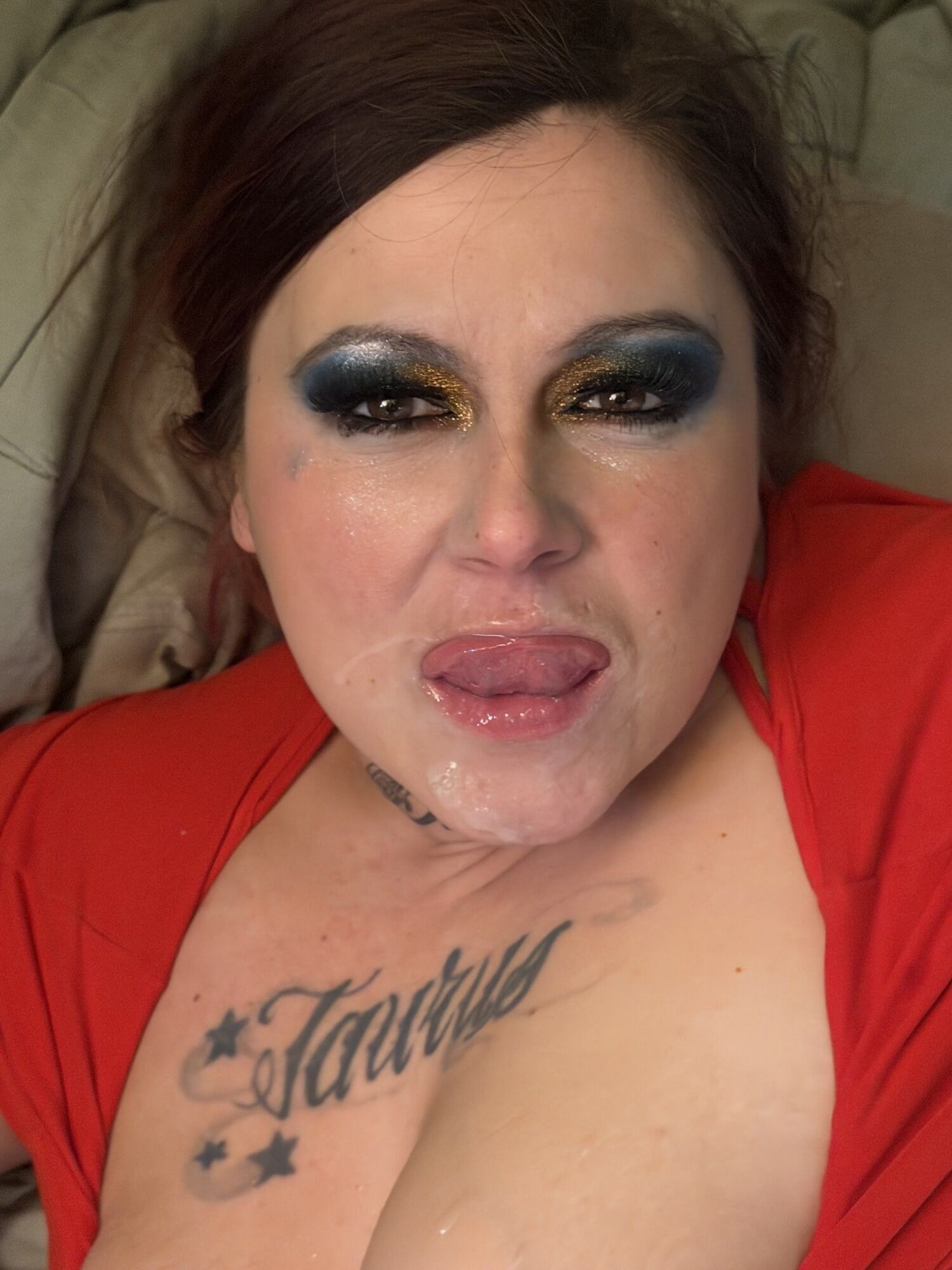 Omg daddy you made a mess on my face  #4
