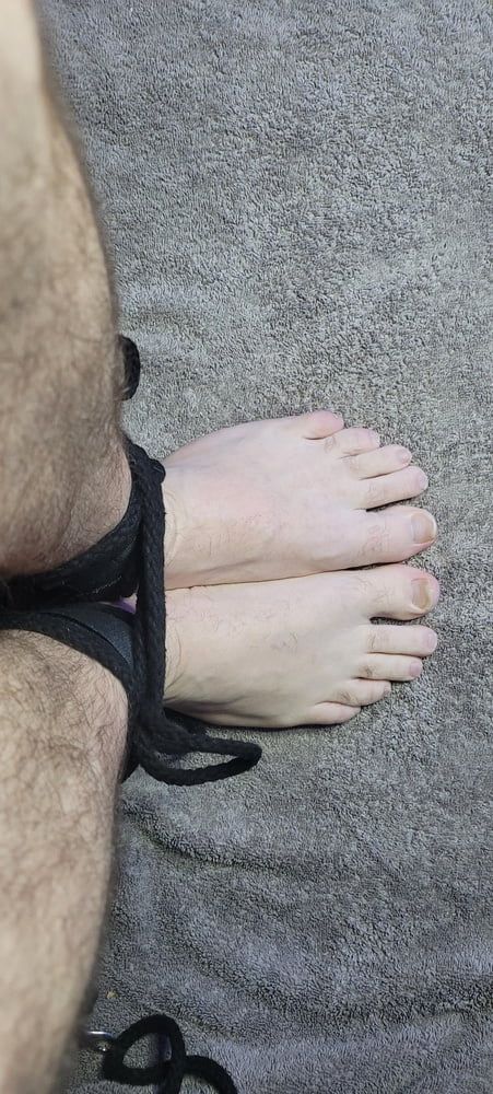 Oiled Foot Bondage  #8