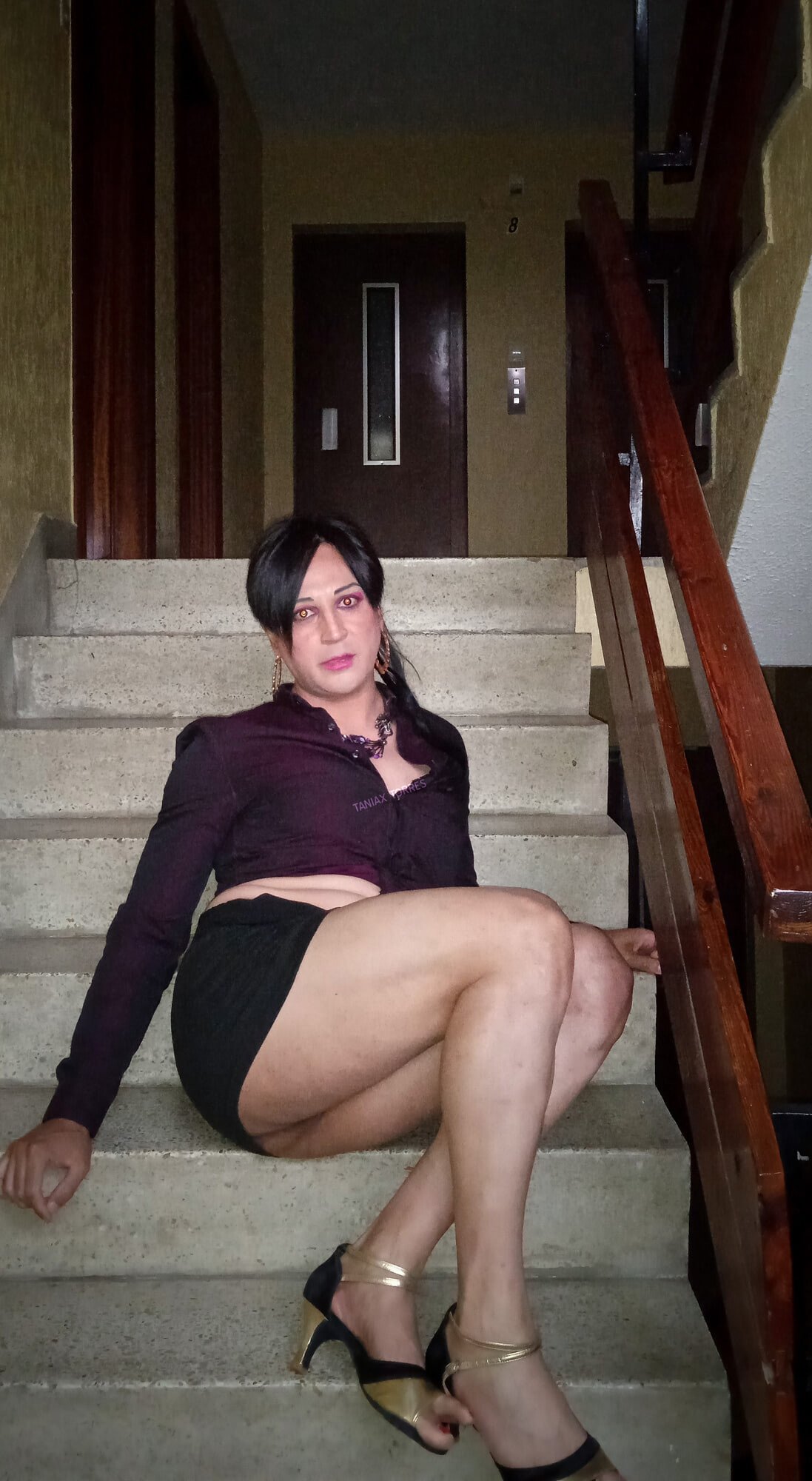 Sissy taniax in miniskirt-July 2024