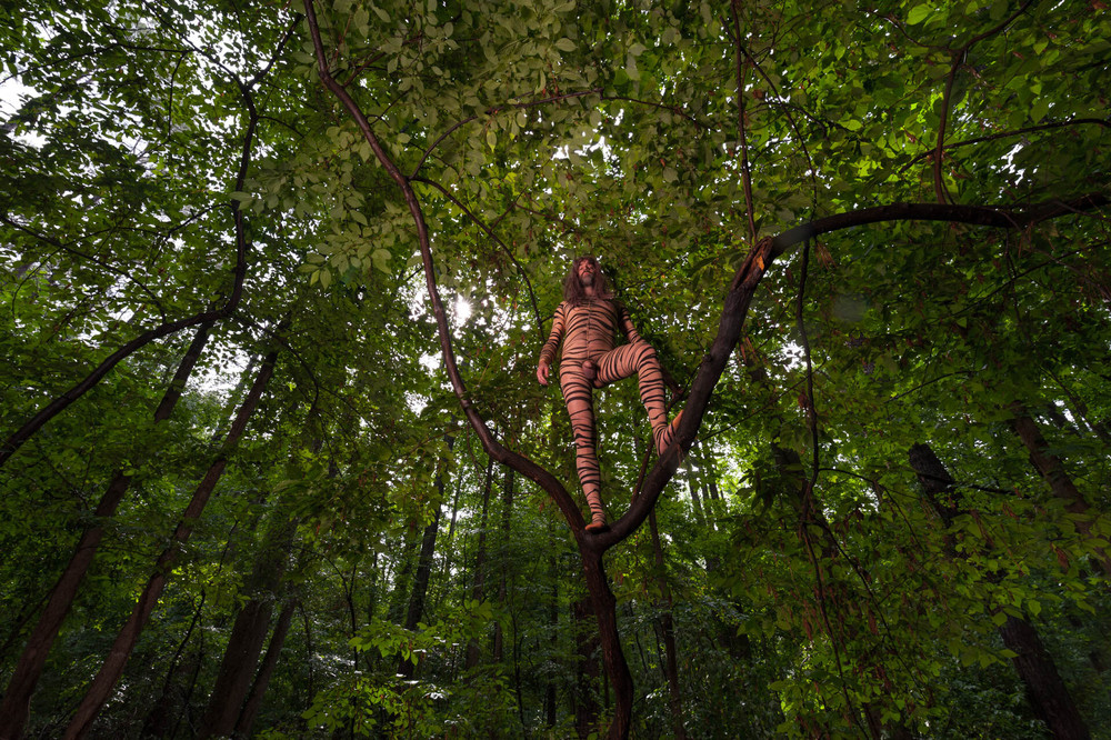 Uncut cock twink in the woods #8