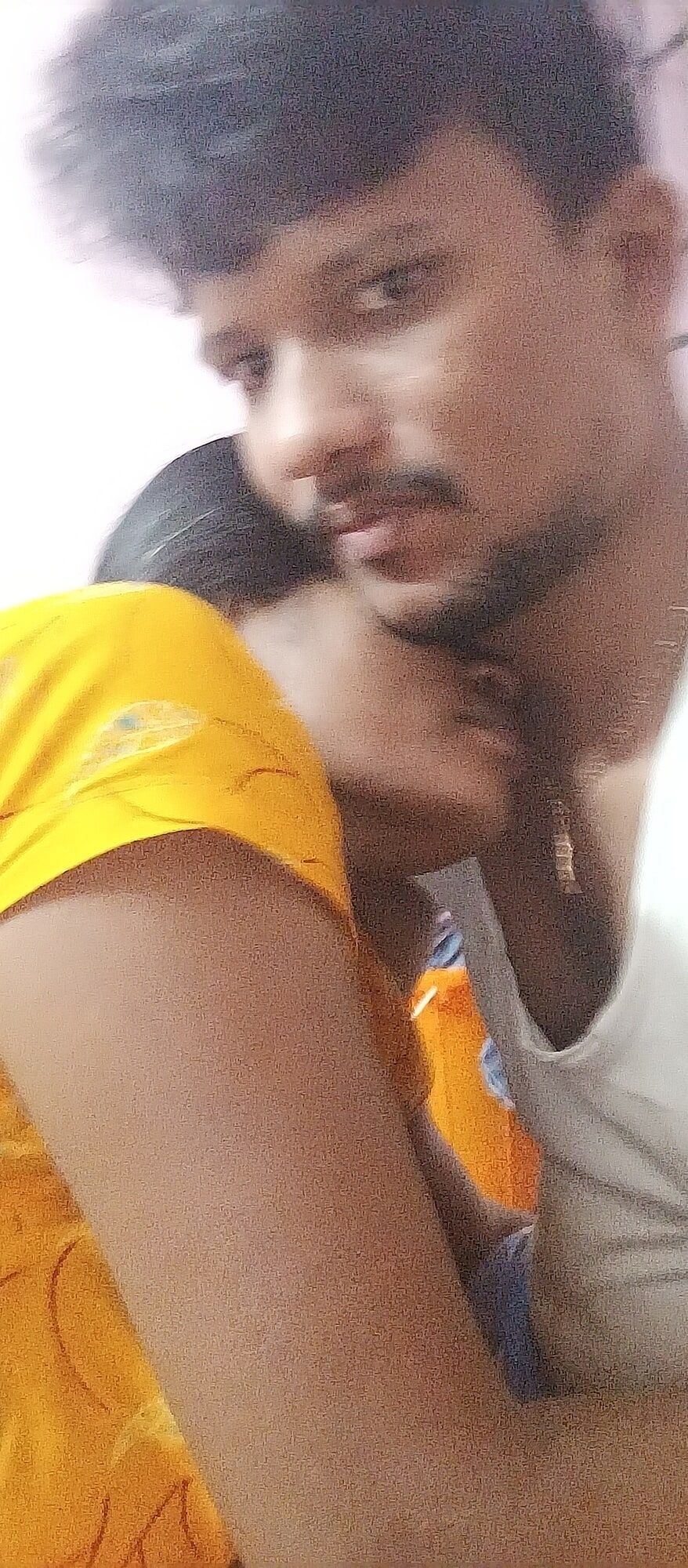 Indian wife and husband kissing #7