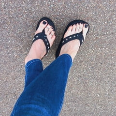 platform flip flops
