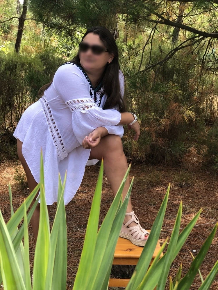 White dress without panties #45
