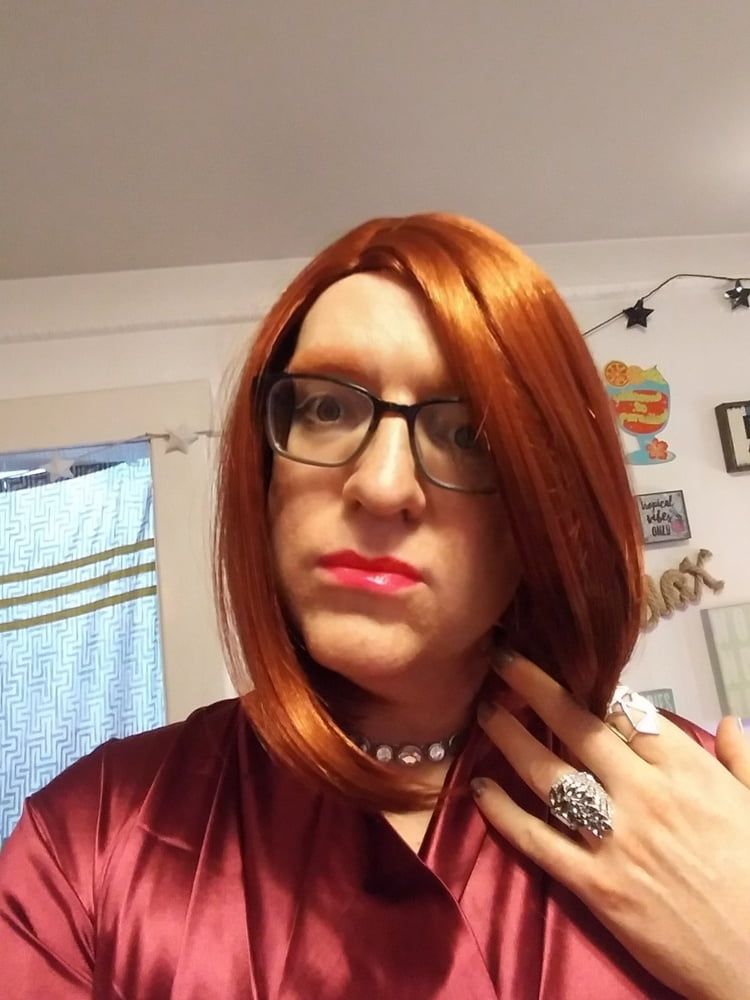Redhead shemale trans masturbation cum cock  #51