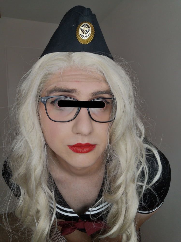 Blonde Sissy Marine Officer reporting for duty #24