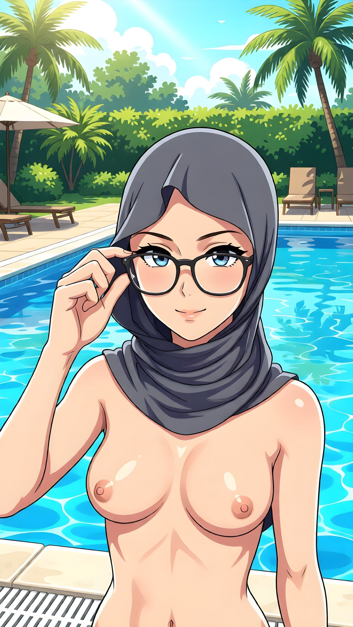 AI - Hijab Naked Vacation - Minokiiko #7