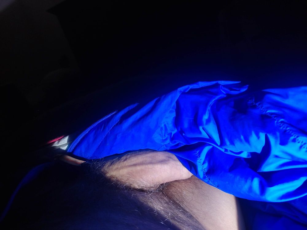 Hairy balls and hot cock close-up with torch light #20