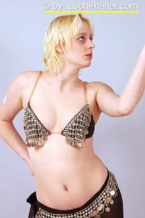 photo shoot with blonde cum slut dany sun as a belly dancer         