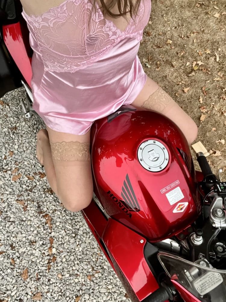 Sissy no her motorcycle  #33
