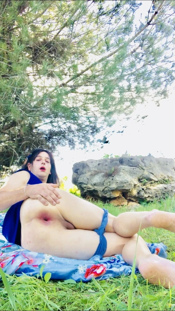 Blue dress and nature  #11