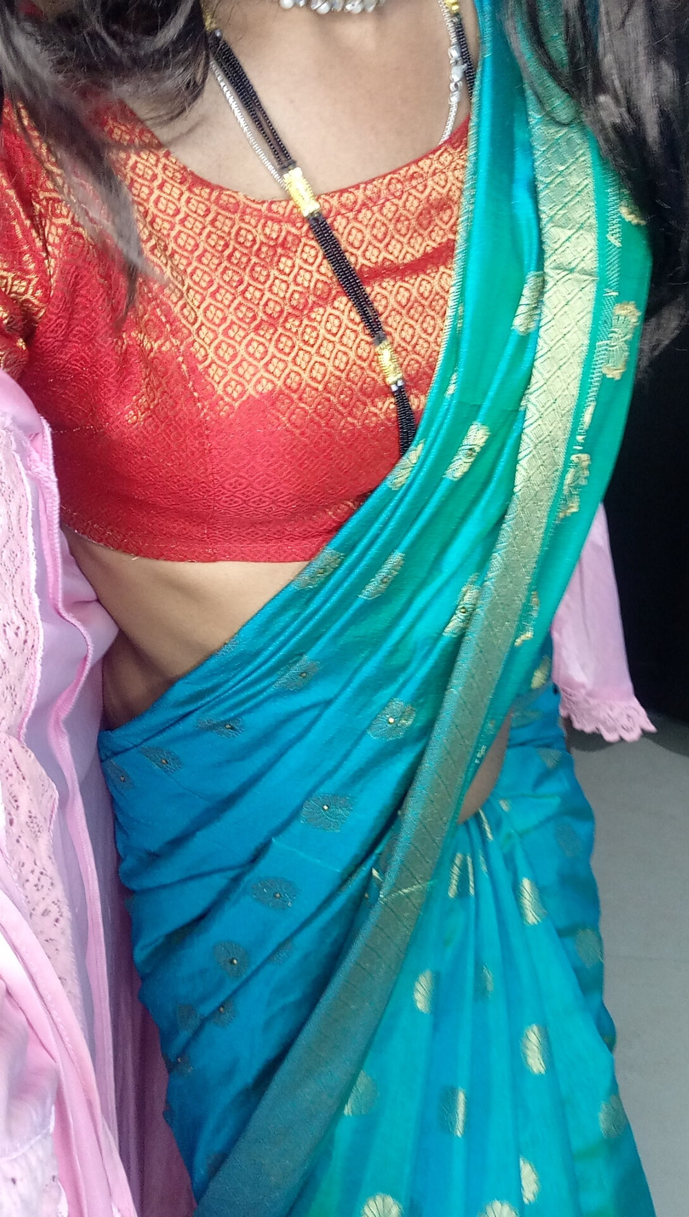 Indian stepmom sexy blou saree and peticot #44