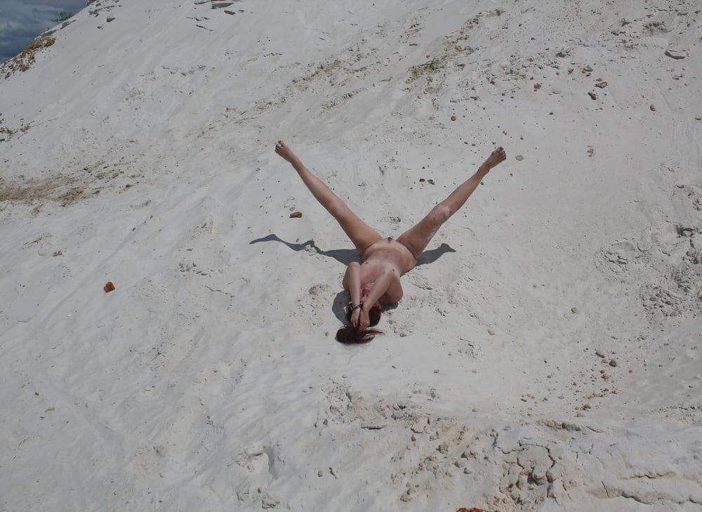 Naked on White Sand #10