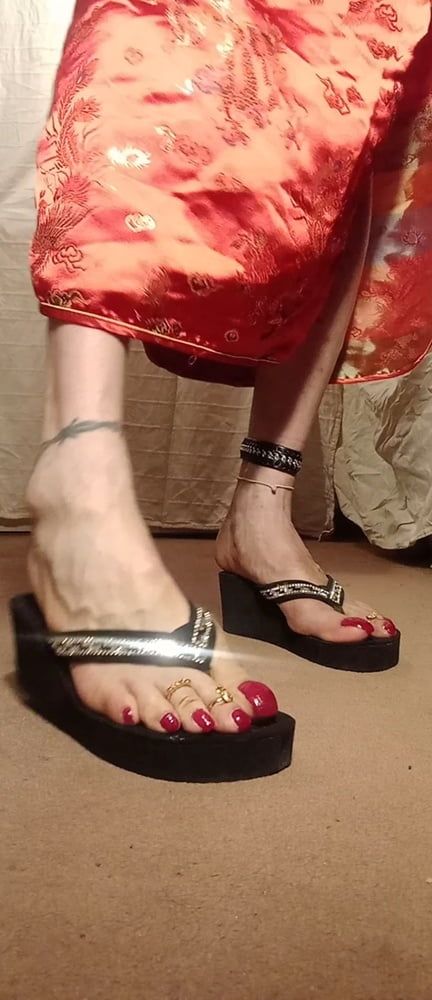 asian ts sexy feet in sandals, mules, high hells .  #31
