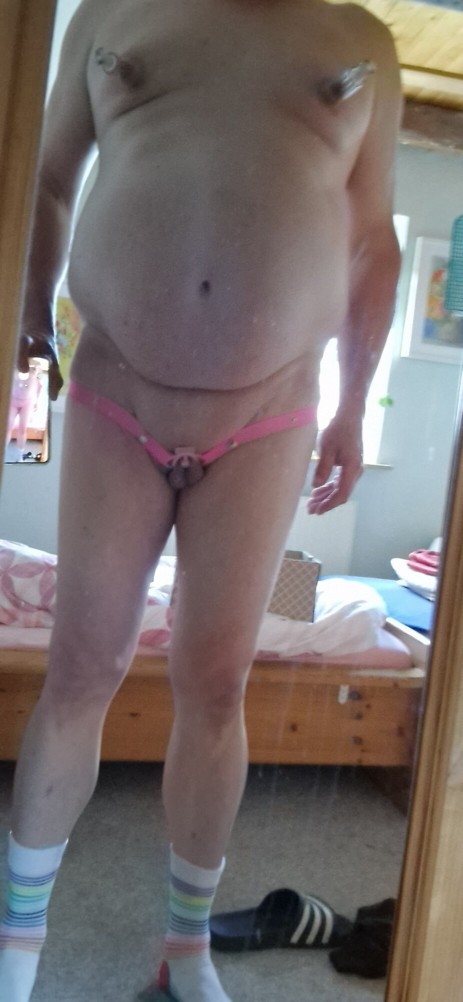 Sissy Chastity nackt