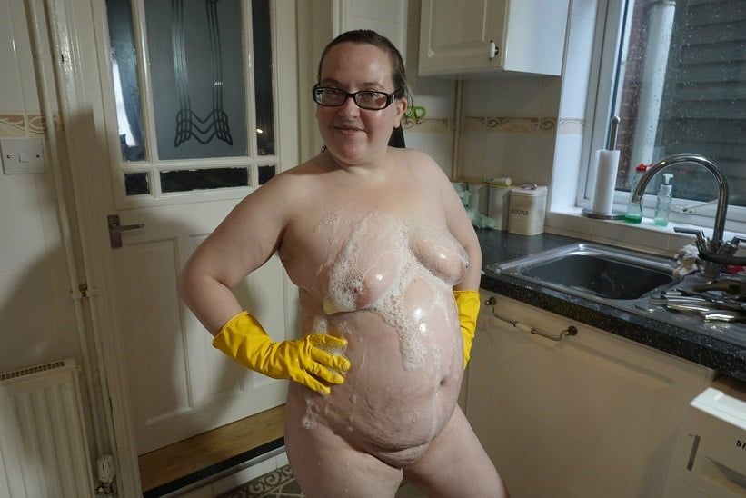 Nude Messy Rubber gloves #21