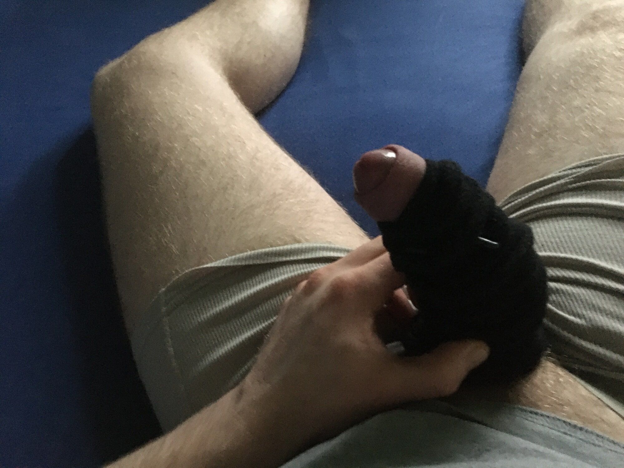 Hairy Cock And Balls Bound With Long Cord  #51