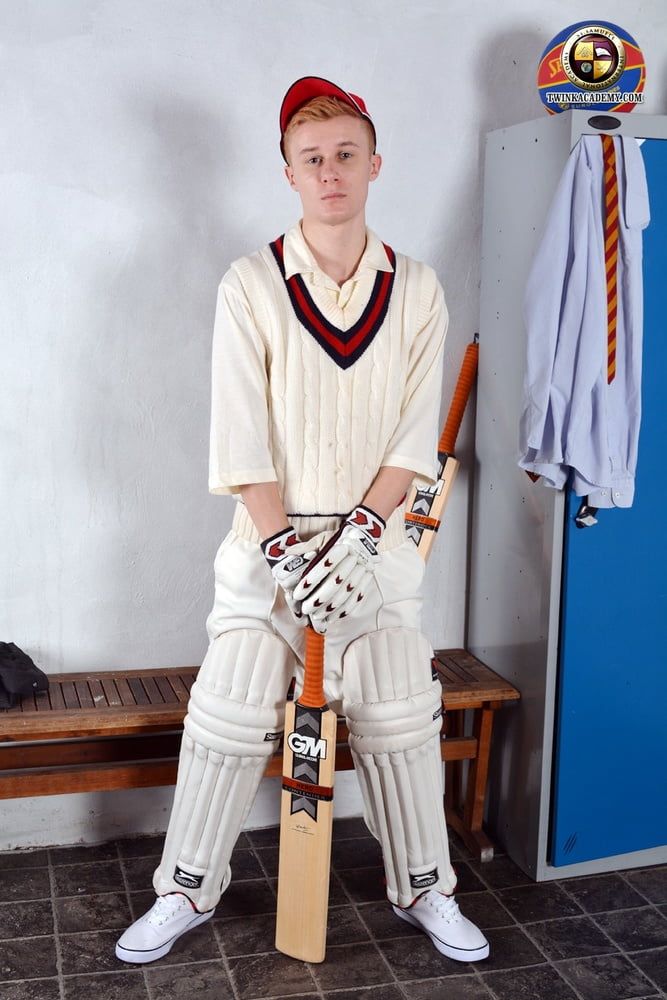 Jacob shows off after the Cricket match #3