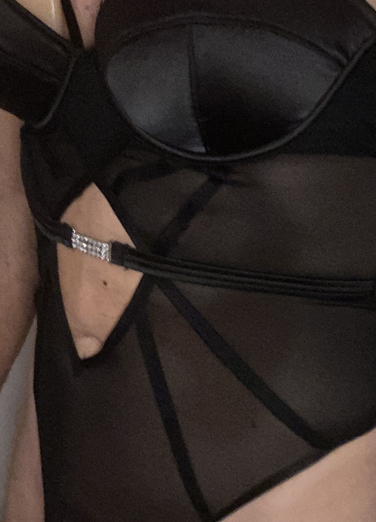 New black lingerie try on #5