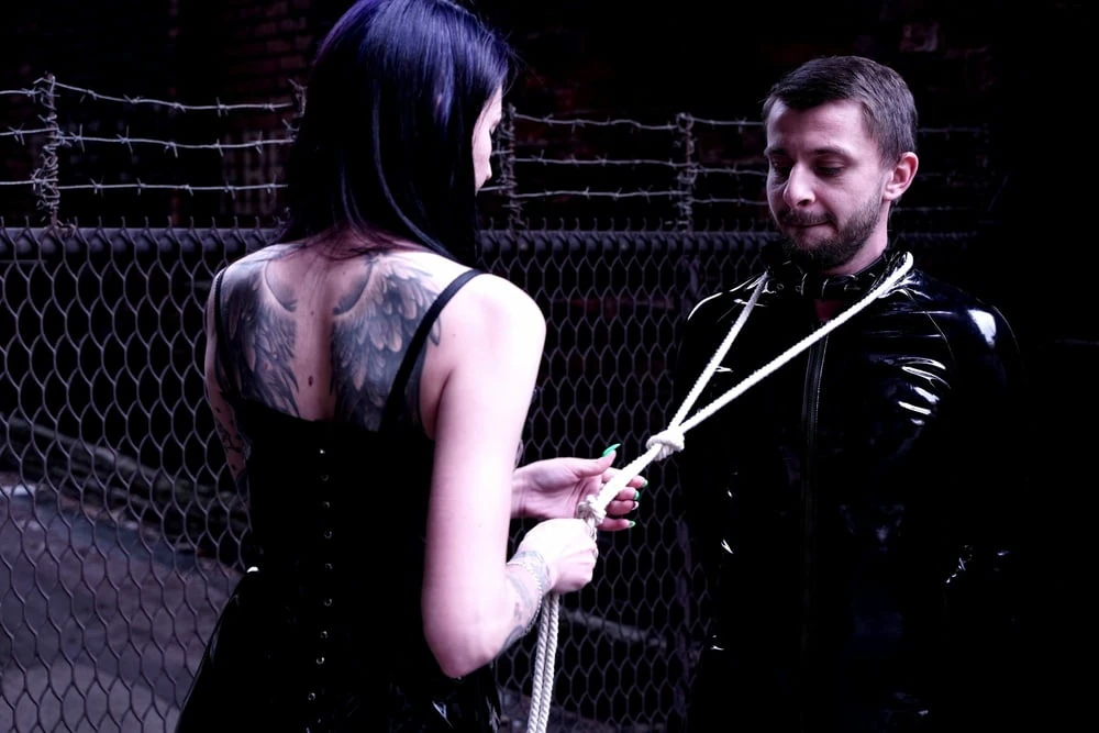 Gentle female domination. Rope bondage. #4
