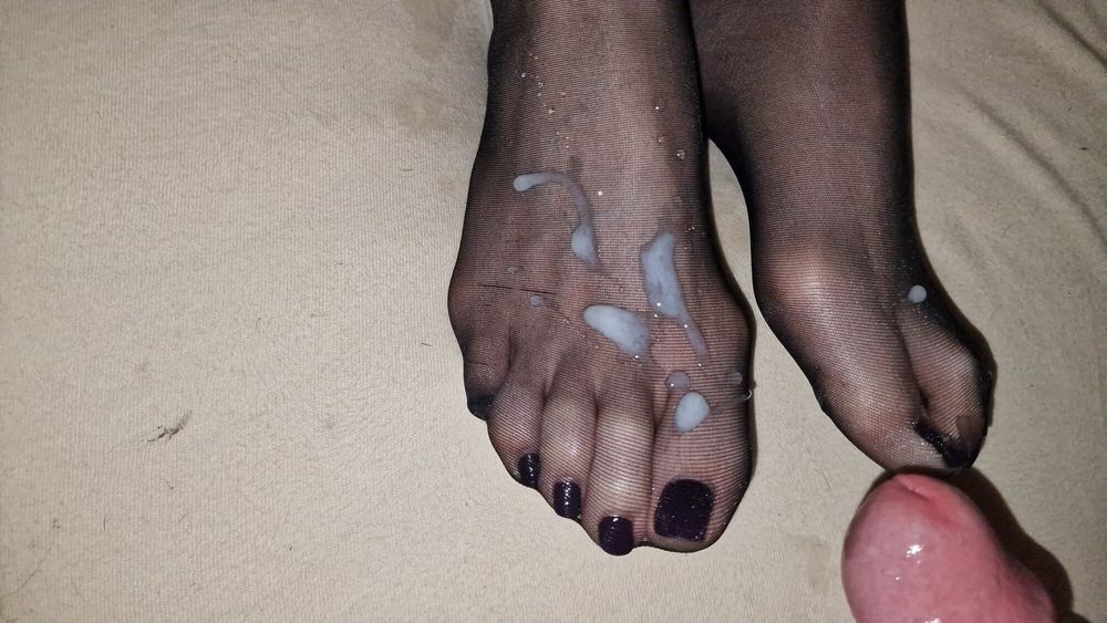 Semen on wife&#039;s feet all the time #13