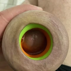 Foreskin stretching donut ring