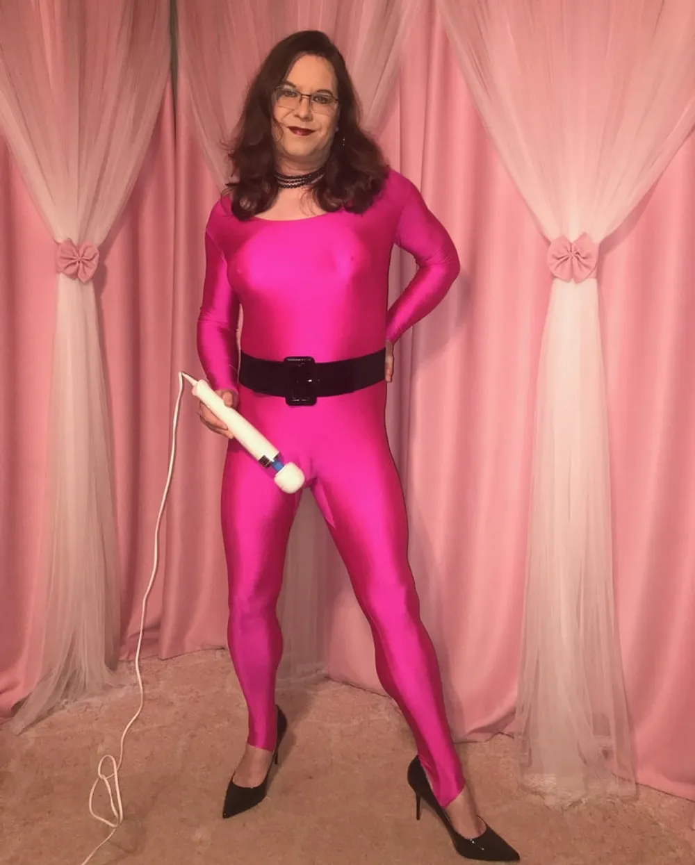 Joanie - Hot Pink Catsuit #4