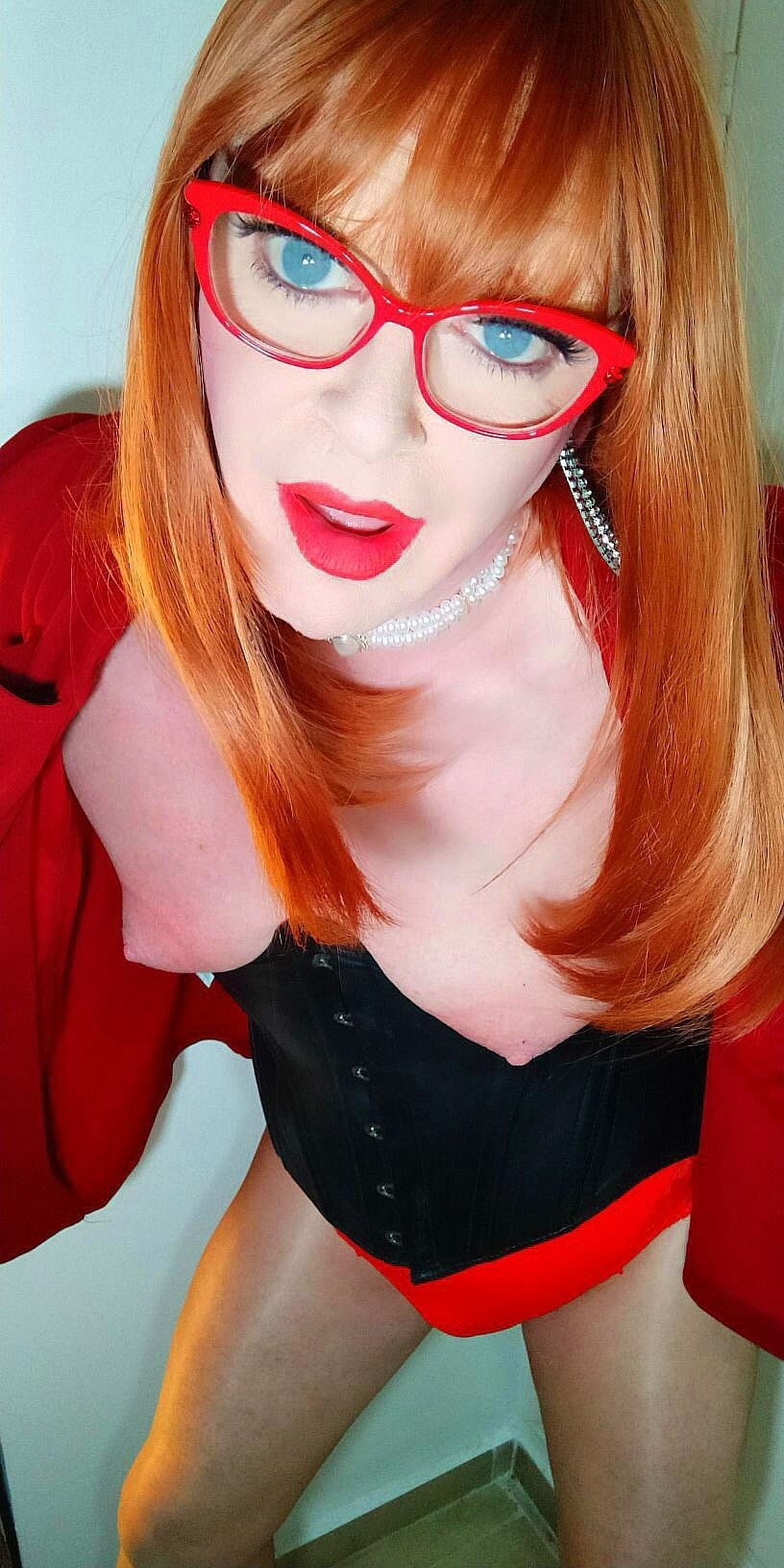 Crossdressing redhead  #14