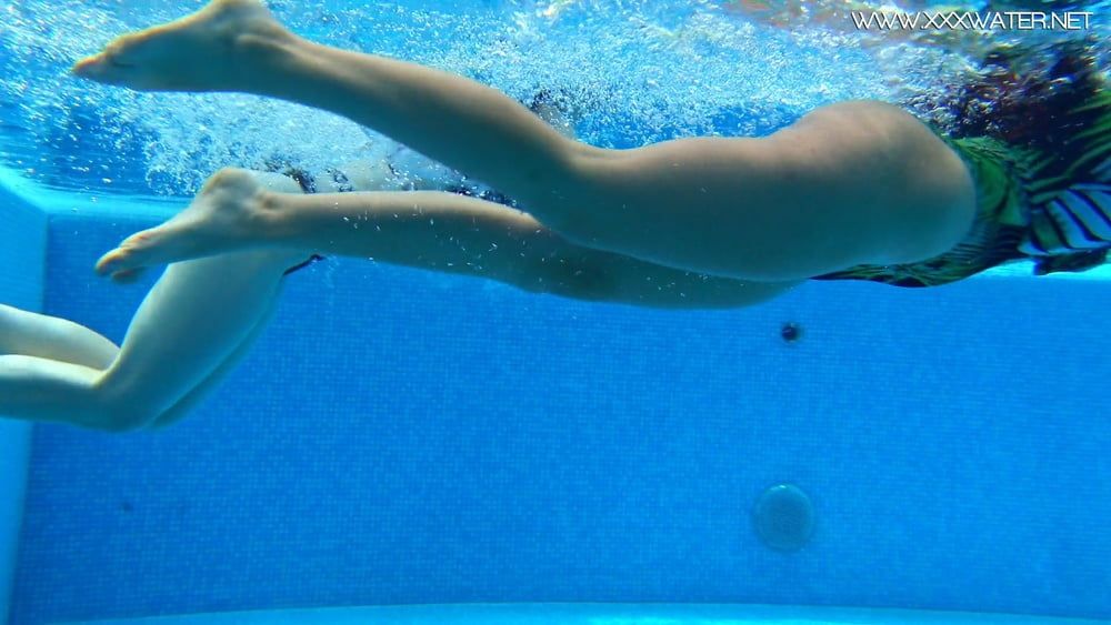  Sheril and Diana Rius Underwater Swimming Pool Erotics #33