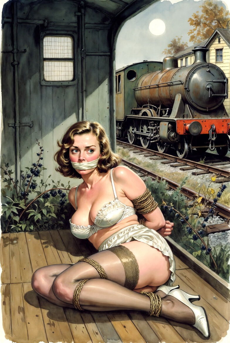 Pixwhores Experimental Enhanced: Stockings in the Railyard 1 #43