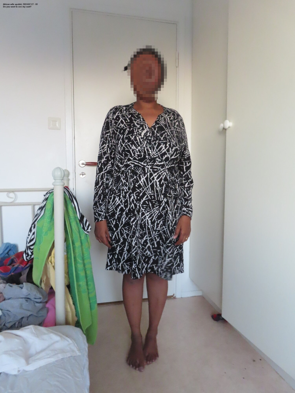 Nude under my dress, getting massage with a small bottle #2